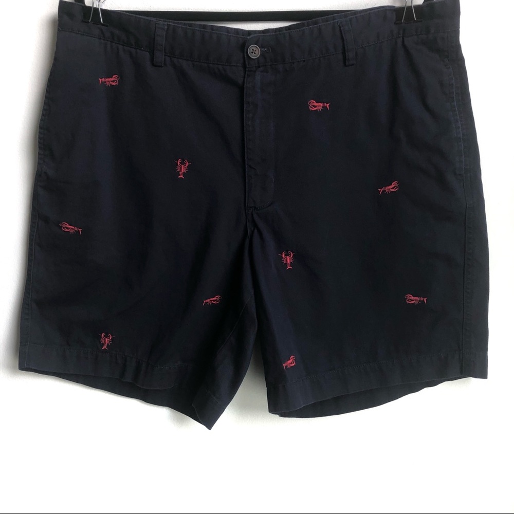Chaps Lobster Embroidered Shorts, Navy